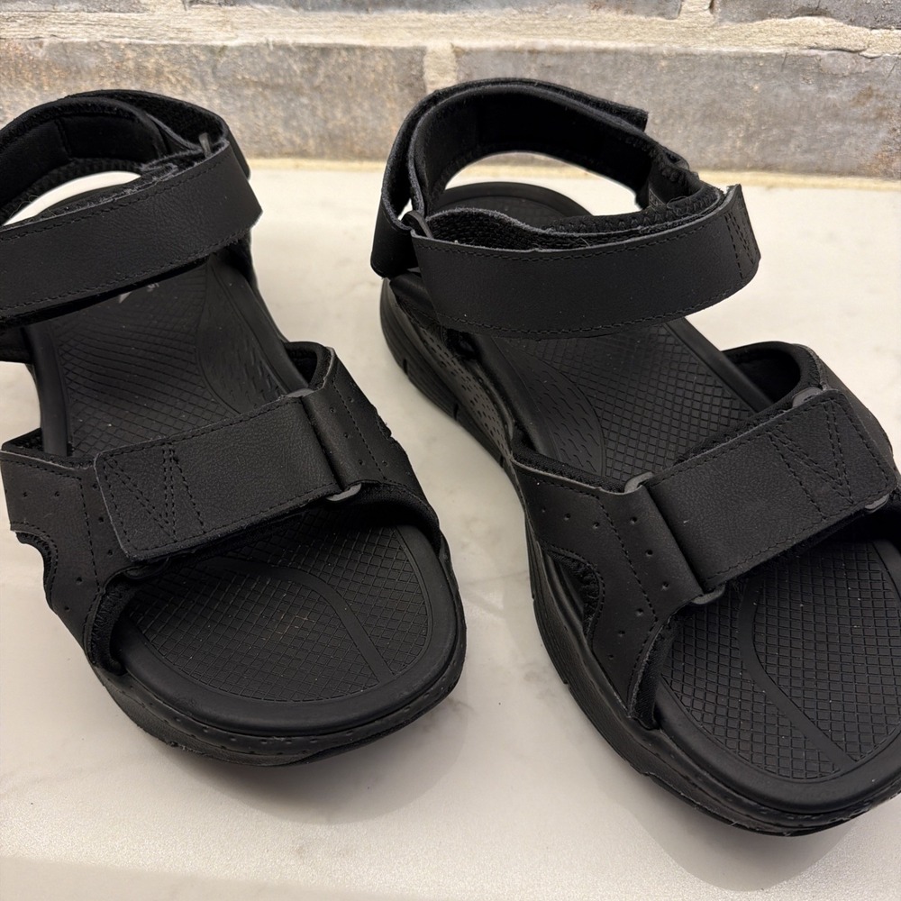 Men's Skechers Outdoor Sandal Arch Fit Size 9 Extra Wide Black SN237372WW